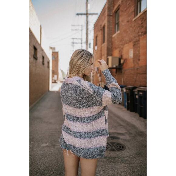 Free People BRB Striped Tunic Sweater - Picture 4 of 8
